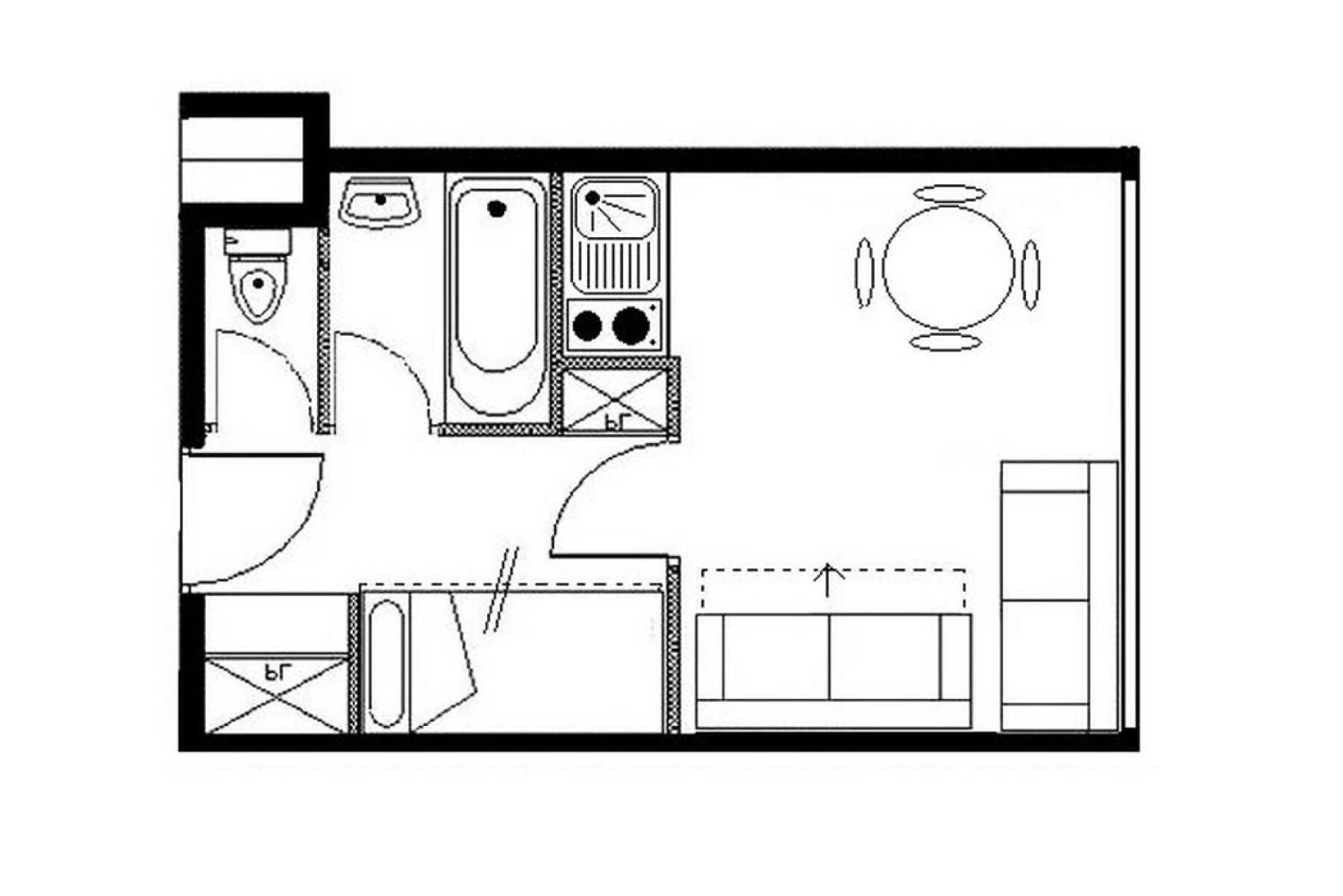 Residence Boedette A - Studio Classique - Depart Et Retour Skis Aux Pieds Mae-3564 Сен-Мартен-де-Бельвиль Экстерьер фото